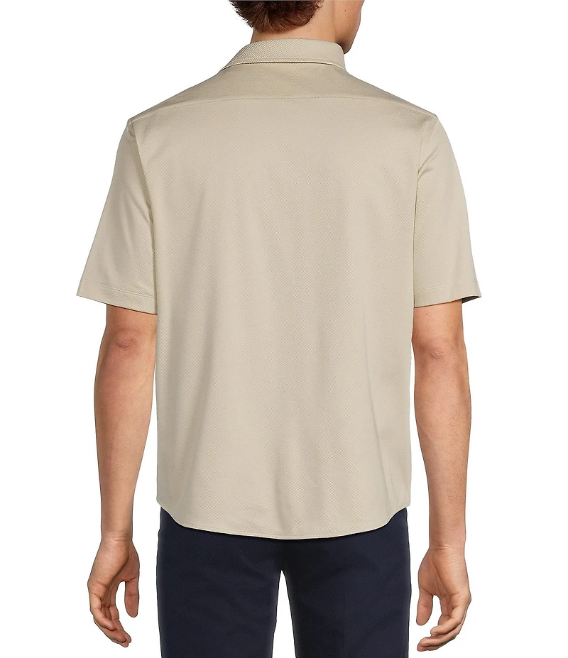 Roundtree & Yorke Big & Tall TravelSmart Short Sleeve Button Front Shirt