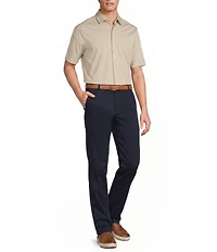 Roundtree & Yorke Big & Tall TravelSmart Short Sleeve Button Front Shirt