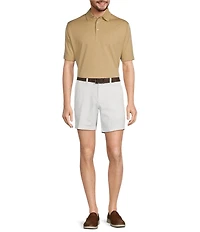 Roundtree & Yorke Big & Tall TravelSmart Short Sleeve Non-Solid Solid Jacquard Polo Shirt