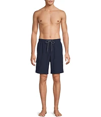 Roundtree & Yorke Boardwalk Cargo 9#double; Solid Swim Trunks