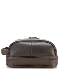 Roundtree & Yorke Bottom Zip Leather Travel Kit