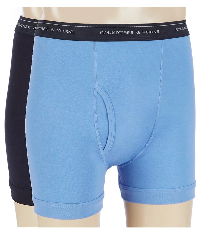 Roundtree & Yorke Big & Tall Assorted Boxer Briefs 2-Pack