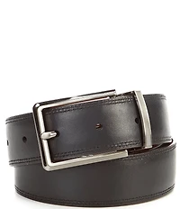Roundtree & Yorke Burnished Edge Reversible Leather Belt