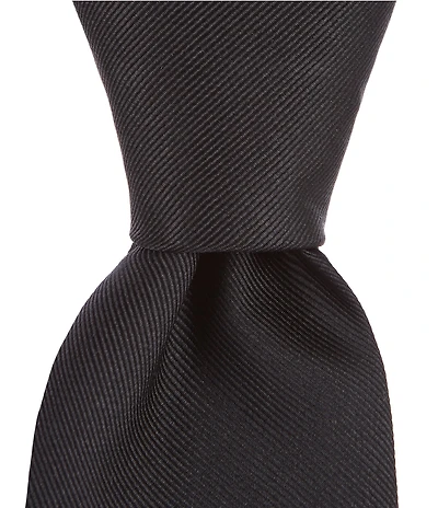 Roundtree & Yorke Cardinal Solid 3 1/8#double; Traditional Silk Tie