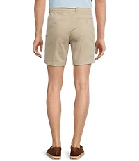 Roundtree & Yorke Casual Straight Fit Flat Front Tech Pocket Printed 7#double; Inseam Shorts