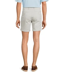 Roundtree & Yorke Casual Straight Fit Flat Front Tech Pocket Printed 7#double; Inseam Shorts