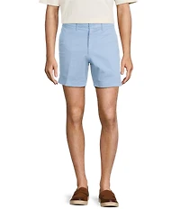 Roundtree & Yorke Casual Straight Fit Flat Front Tech Pocket Printed 7#double; Inseam Shorts