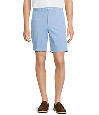 Roundtree & Yorke Casual Straight Fit Flat Front Printed 9#double; Inseam Shorts