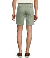 Roundtree & Yorke Casual Straight Fit Flat Front Printed 9#double; Inseam Shorts