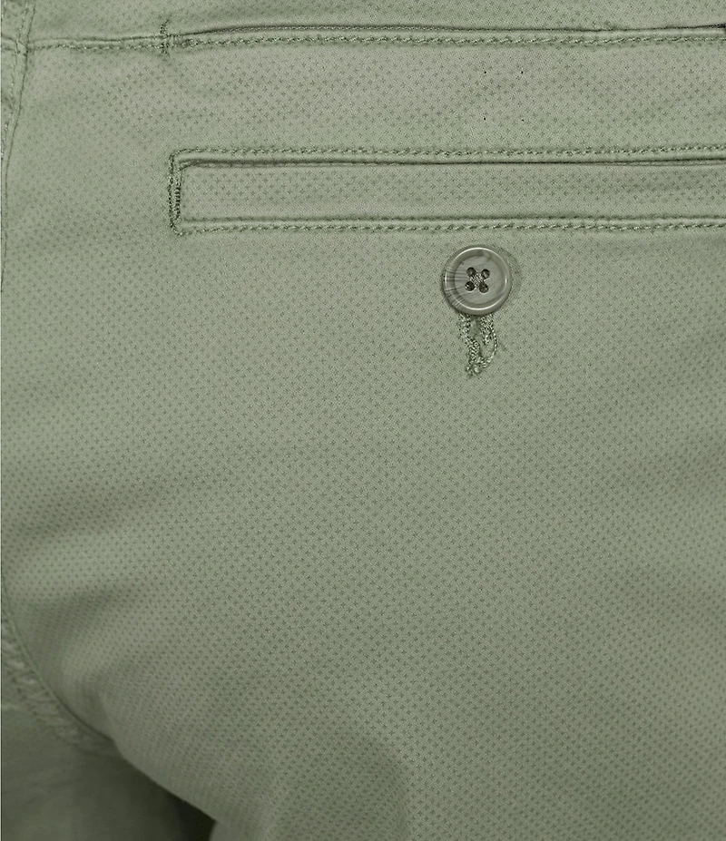 Roundtree & Yorke Casual Straight Fit Flat Front Printed 9#double; Inseam Shorts