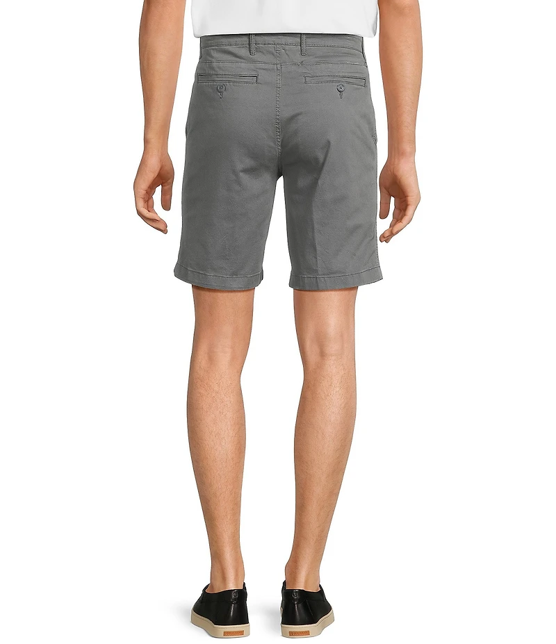 Roundtree & Yorke Casual Straight Fit Flat Front Printed 9#double; Inseam Shorts