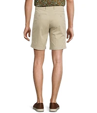 Roundtree & Yorke Casual Straight Fit Flat Front Printed 9#double; Inseam Shorts