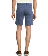 Roundtree & Yorke Casual Straight Fit Flat Front Printed 9#double; Inseam Shorts