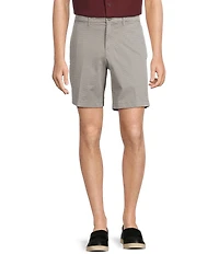 Roundtree & Yorke Casual Straight Fit Flat Front Printed 9#double; Inseam Shorts