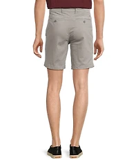 Roundtree & Yorke Casual Straight Fit Flat Front Printed 9#double; Inseam Shorts