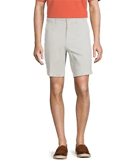 Roundtree & Yorke Casual Straight Fit Flat Front Printed 9#double; Inseam Shorts
