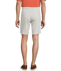 Roundtree & Yorke Casual Straight Fit Flat Front Printed 9#double; Inseam Shorts