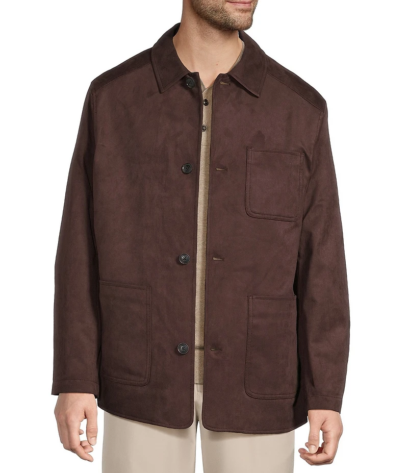 Roundtree & Yorke Chore Faux Suede Jacket
