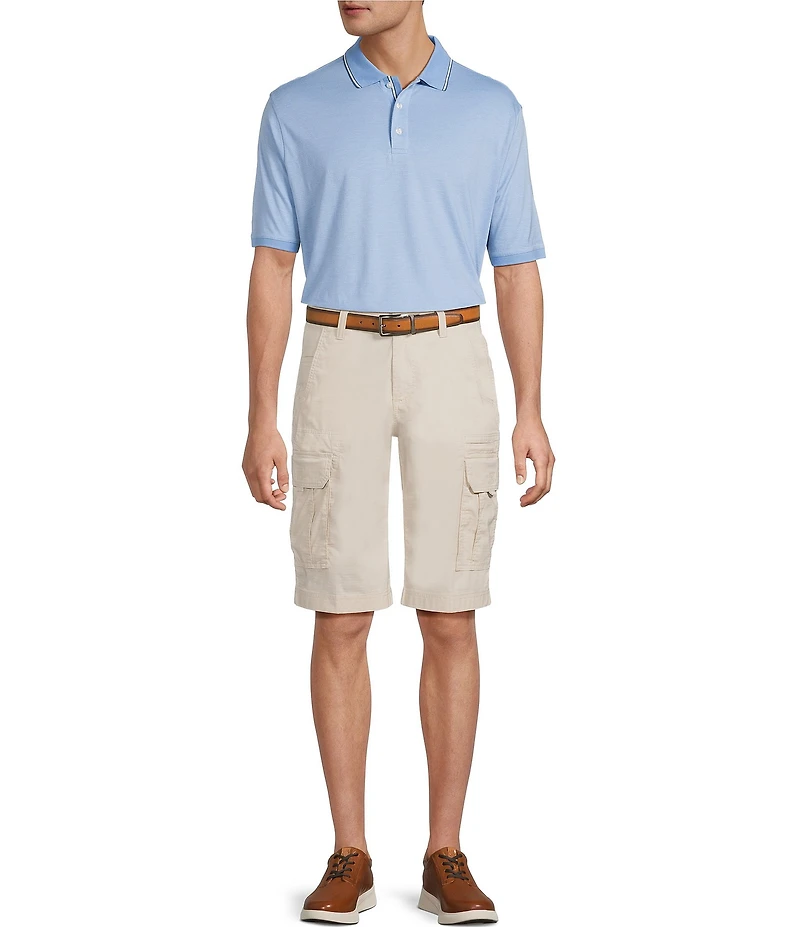 Roundtree & Yorke Classic Fit 13#double; Inseam Utility Cargo Shorts
