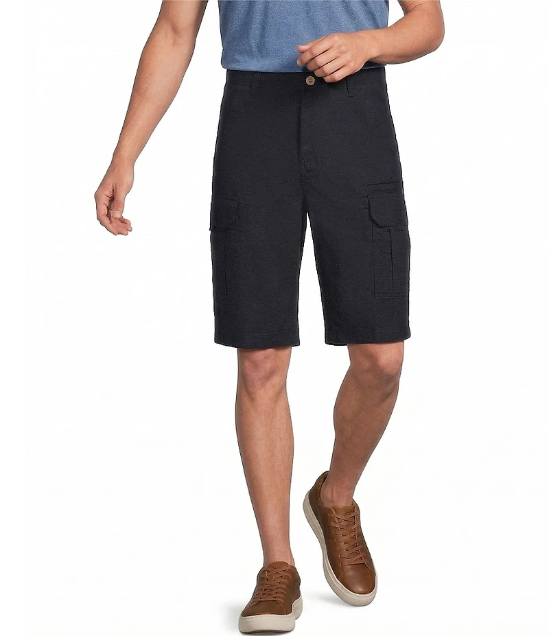Roundtree & Yorke Classic Fit 13#double; Inseam Utility Cargo Shorts