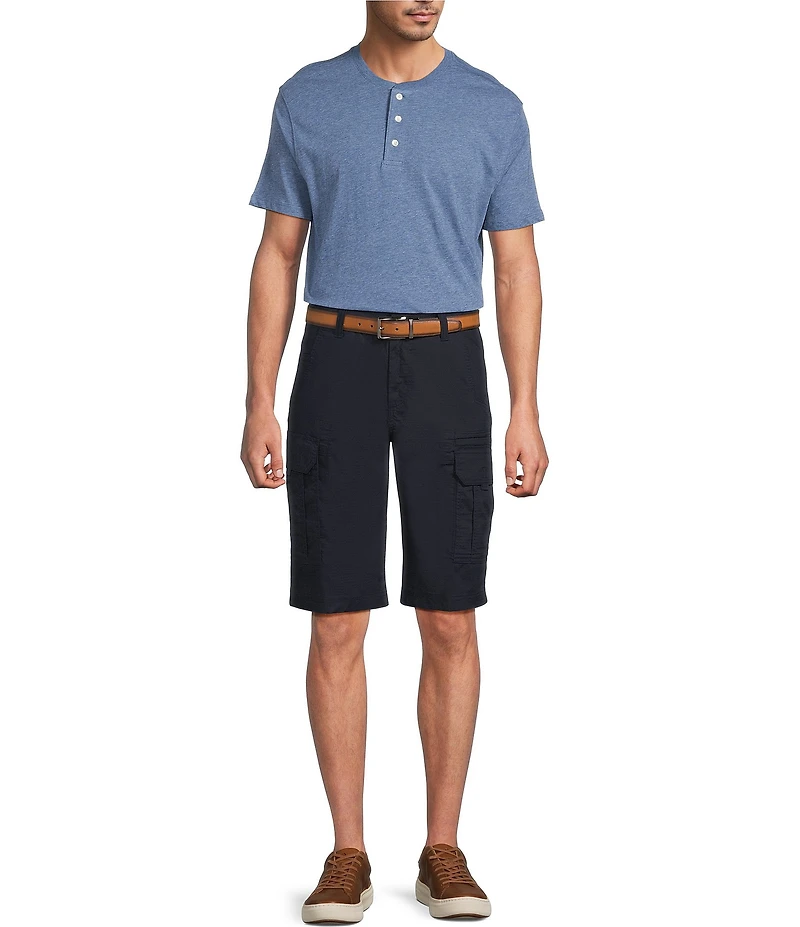 Roundtree & Yorke Classic Fit 13#double; Inseam Utility Cargo Shorts