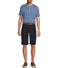 Roundtree & Yorke Classic Fit 13#double; Inseam Utility Cargo Shorts