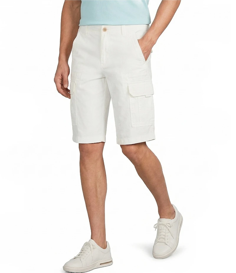 Roundtree & Yorke Classic Fit 13#double; Inseam Utility Cargo Shorts