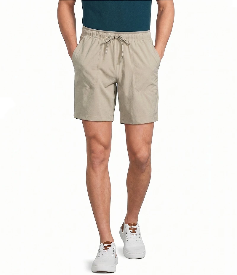 Roundtree & Yorke Classic Fit 8#double; Inseam Performance Ripstop Drawstring Shorts