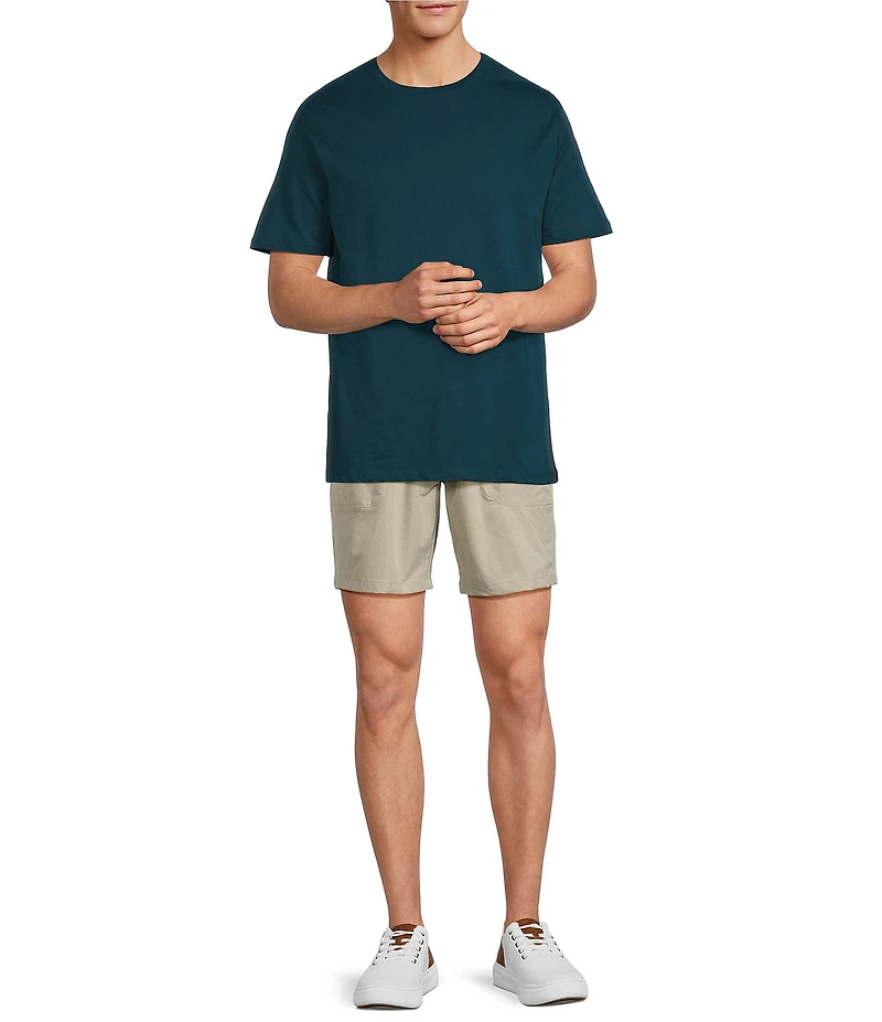 Roundtree & Yorke Classic Fit 8#double; Inseam Performance Ripstop Drawstring Shorts