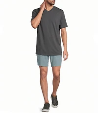 Roundtree & Yorke Classic Fit 8#double; Inseam Performance Ripstop Drawstring Shorts