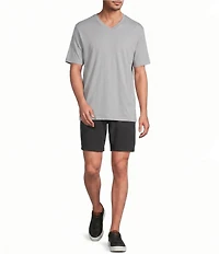 Roundtree & Yorke Classic Fit 8#double; Inseam Performance Ripstop Drawstring Shorts
