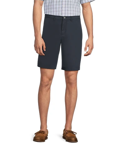 Roundtree & Yorke Classic Fit Flat Front All Seasons Coolmax 9#double; Inseam Shorts