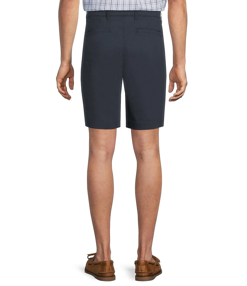 Roundtree & Yorke Classic Fit Flat Front All Seasons Coolmax 9#double; Inseam Shorts