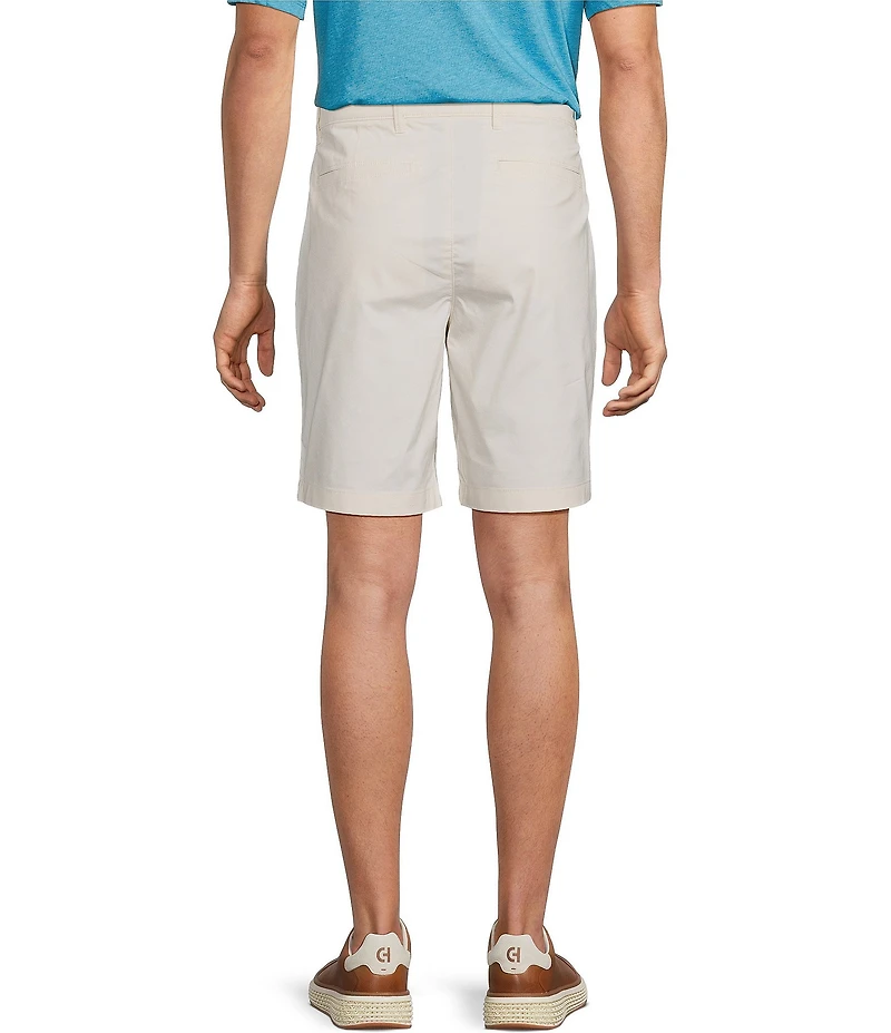 Roundtree & Yorke Classic Fit Flat Front All Seasons Coolmax 9#double; Inseam Shorts