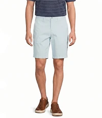 Roundtree & Yorke Classic Fit Flat Front All Seasons Coolmax 9#double; Inseam Shorts