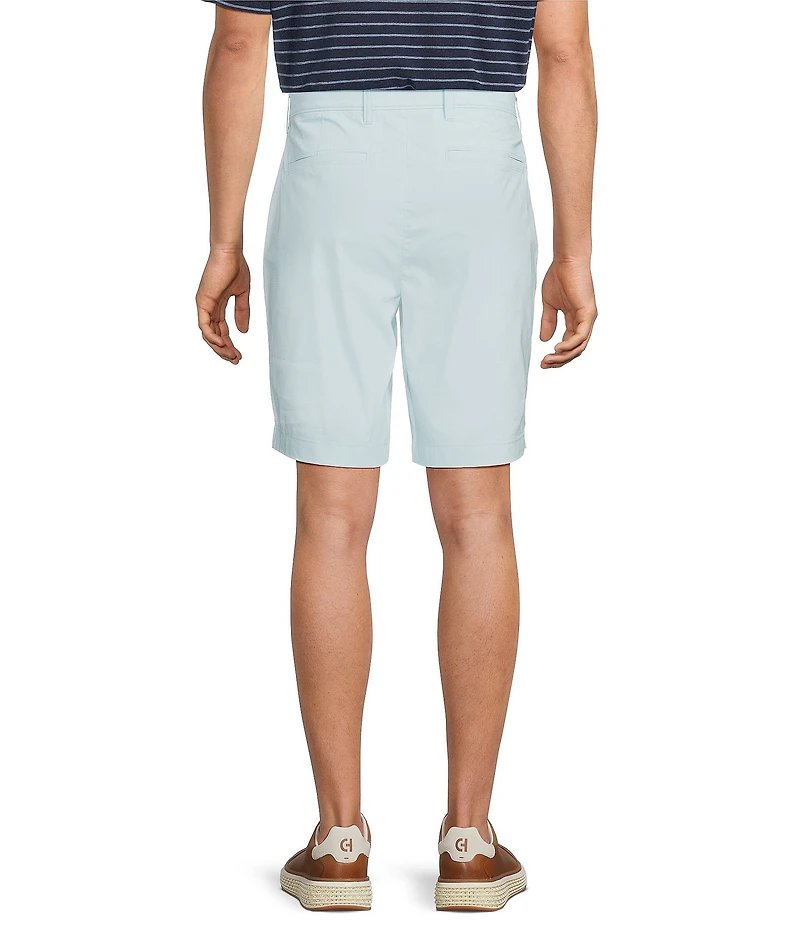 Roundtree & Yorke Classic Fit Flat Front All Seasons Coolmax 9#double; Inseam Shorts