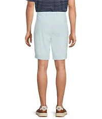 Roundtree & Yorke Classic Fit Flat Front All Seasons Coolmax 9#double; Inseam Shorts