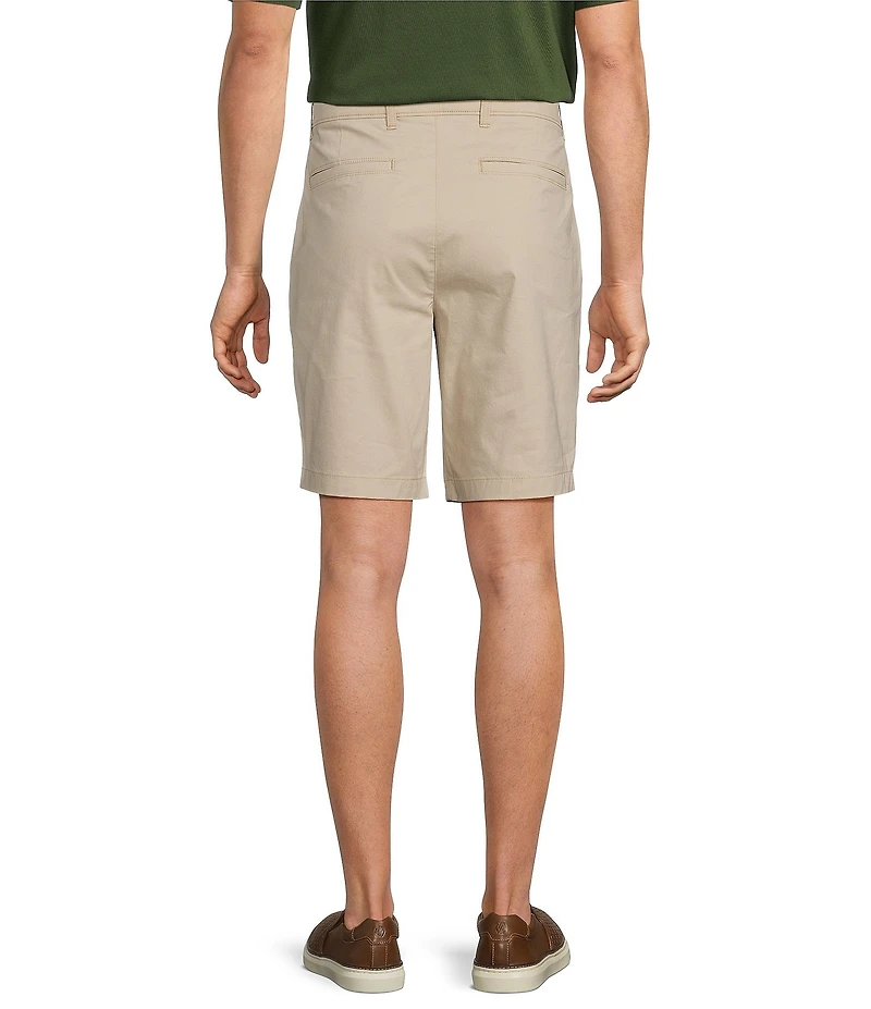 Roundtree & Yorke Classic Fit Flat Front All Seasons Coolmax 9#double; Inseam Shorts
