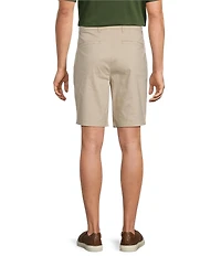 Roundtree & Yorke Classic Fit Flat Front All Seasons Coolmax 9#double; Inseam Shorts
