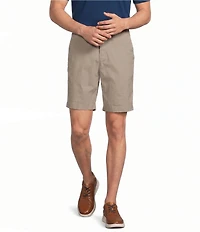Roundtree & Yorke Classic Fit Flat Front All Seasons Coolmax 9#double; Inseam Shorts