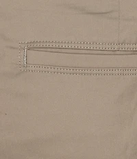 Roundtree & Yorke Classic Fit Flat Front All Seasons Coolmax 9#double; Inseam Shorts
