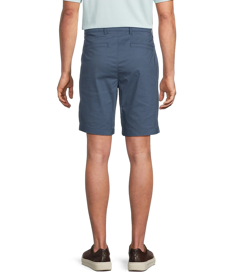 Roundtree & Yorke Classic Fit Flat Front All Seasons Coolmax 9#double; Inseam Shorts