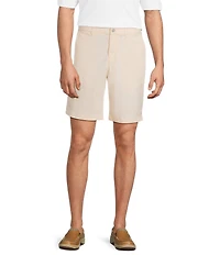 Roundtree & Yorke Classic Fit Flat Front All Seasons Coolmax 9#double; Inseam Shorts