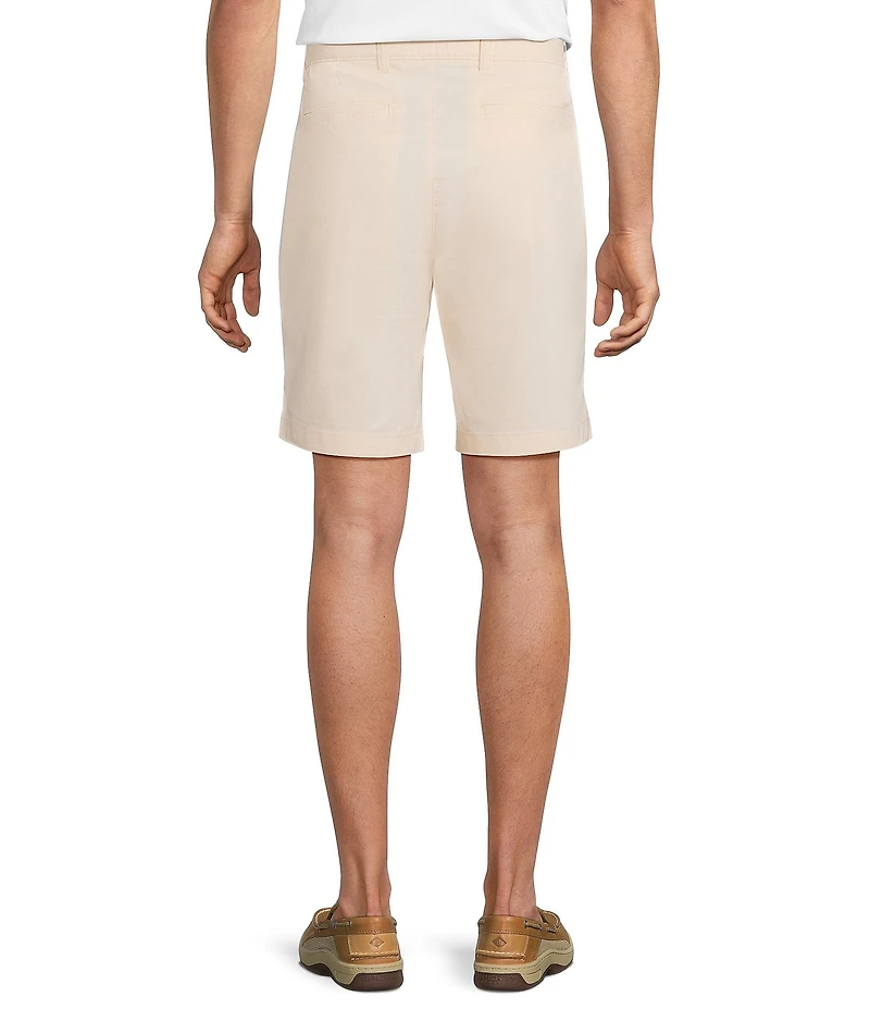 Roundtree & Yorke Classic Fit Flat Front All Seasons Coolmax 9#double; Inseam Shorts
