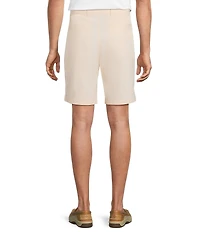 Roundtree & Yorke Classic Fit Flat Front All Seasons Coolmax 9#double; Inseam Shorts