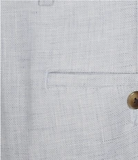 Roundtree & Yorke Classic Fit Flat Front Solid Linen Dress Pants