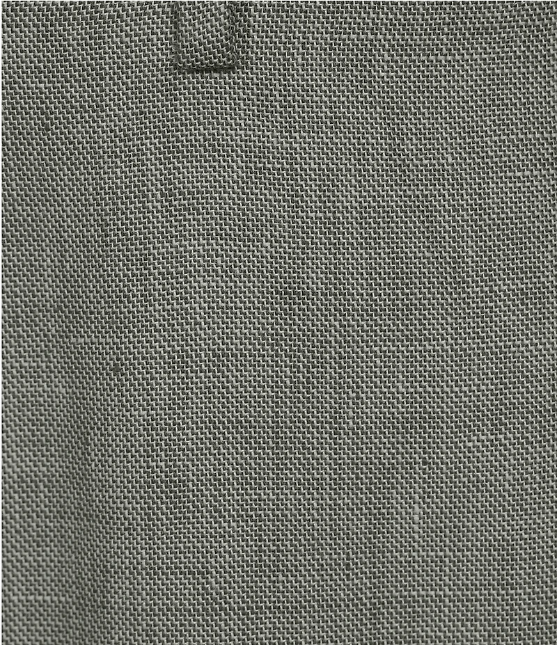 Roundtree & Yorke Classic Fit Flat Front Solid Linen Dress Pants