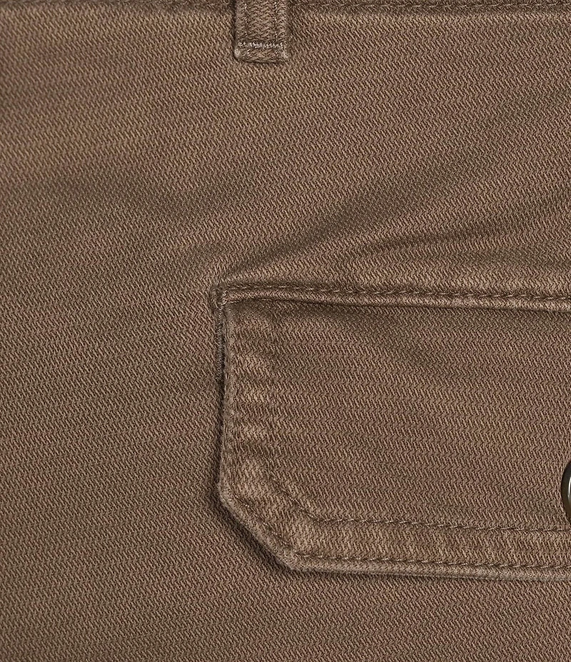 Roundtree & Yorke Classic Fit Flat Front Washed Textured 9#double; Chino Shorts