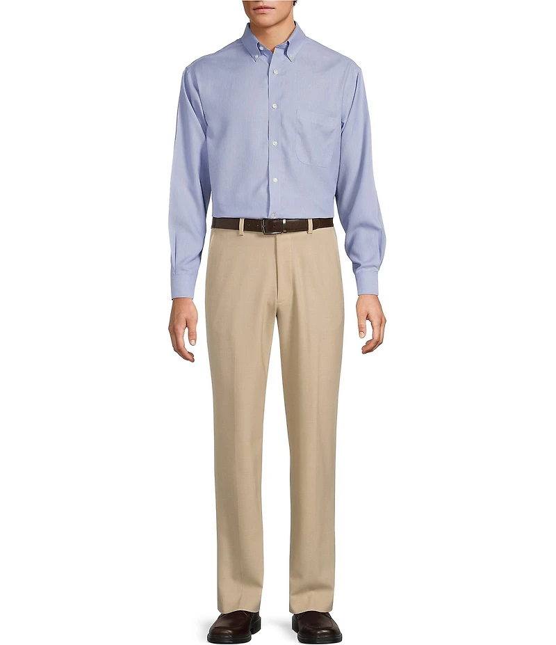 Roundtree & Yorke Gold Label Classic Fit Wool Dress Pants