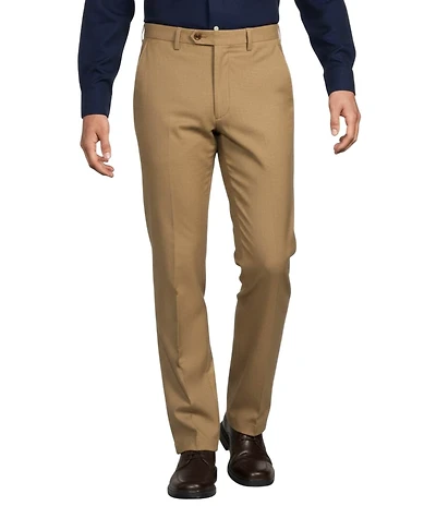 Roundtree & Yorke Gold Label Classic Fit Wool Dress Pants